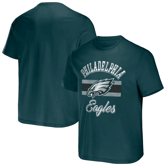Men's Philadelphia Eagles Green x Darius Rucker Collection Stripe T-Shirt Men's Philadelphia Eagles Green x Darius Rucker Collection Stripe T-Shirt